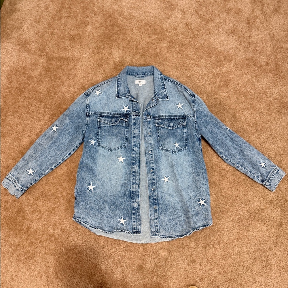Pistola Mandy Star Embroidered Oversized Shacket
